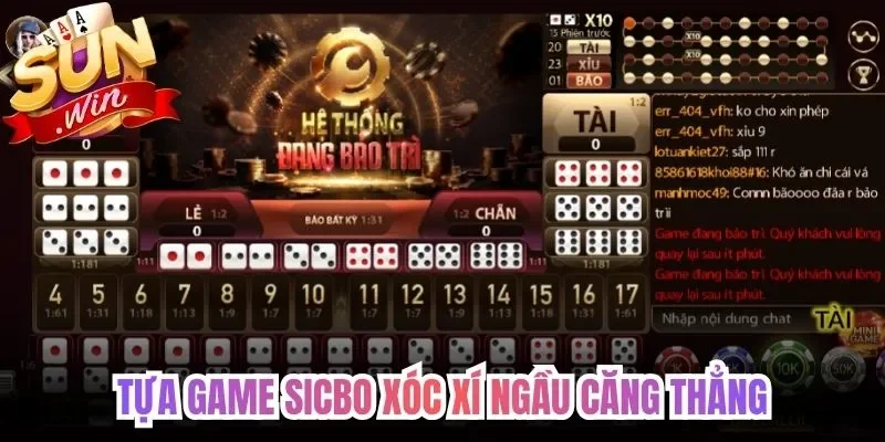 Tựa game Sicbo xóc xí ngầu căng thẳng