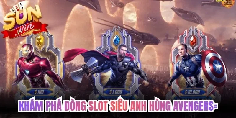 Khám phá dòng slot siêu anh hùng Avengers hũ lớn