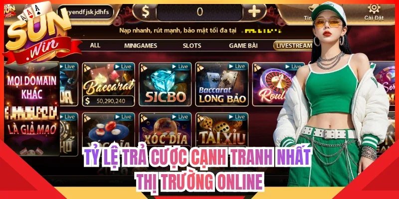 Tỷ lệ trả cược cạnh tranh nhất thị trường online